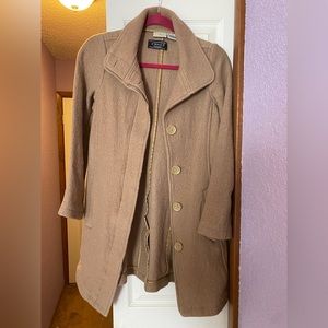 L.L. Bean Classic Tan Wool Coat
